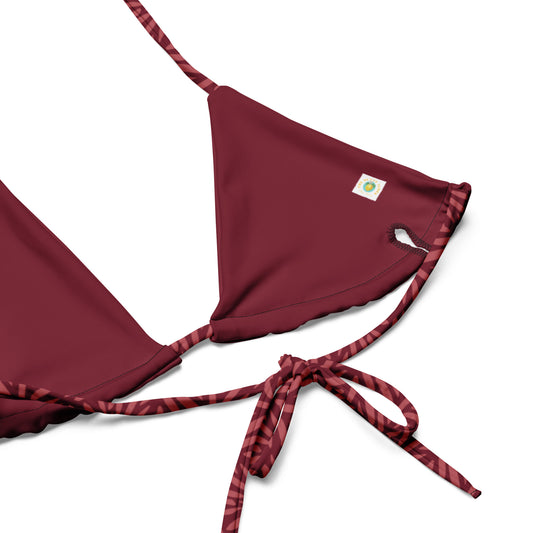 Recycled UPF 50+ String Bikini - Maroon