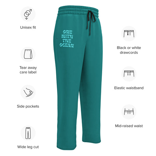 Wide Leg Joggers - One with the Ocean
